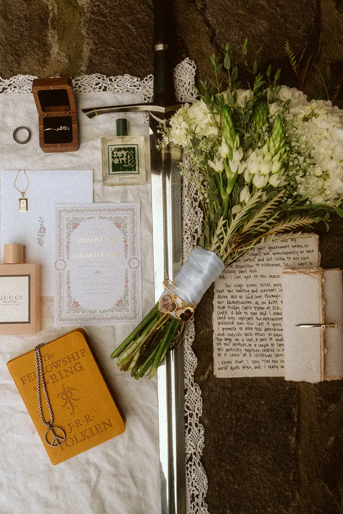 Wedding details and literary inspiration