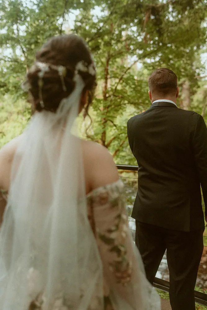 Walking toward the first look