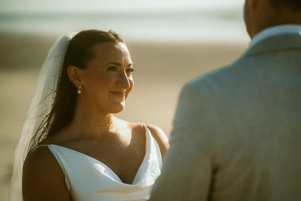 Suzanne and Eric during their first look