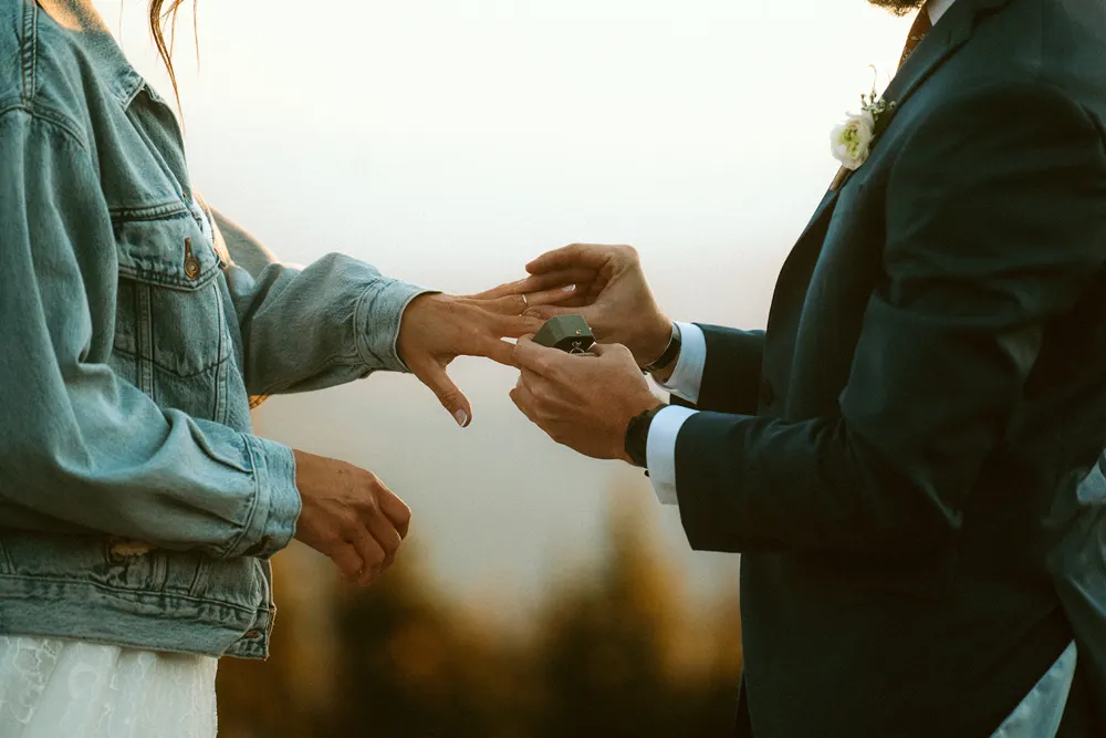 Exchanging wedding rings