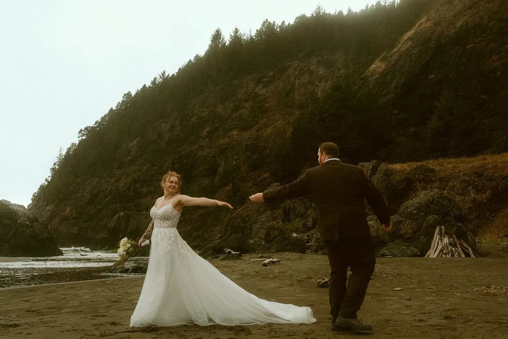 Alli twirling in her dress